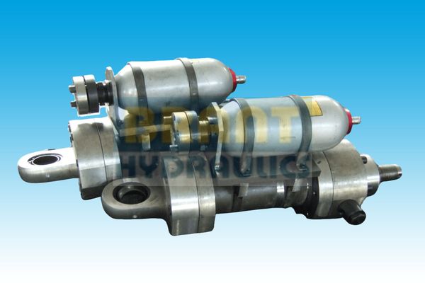 hydraulic cylinder for cement mill with accumulator system